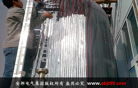 江蘇濱?；すI(yè)園硫酸儲罐電伴熱保溫